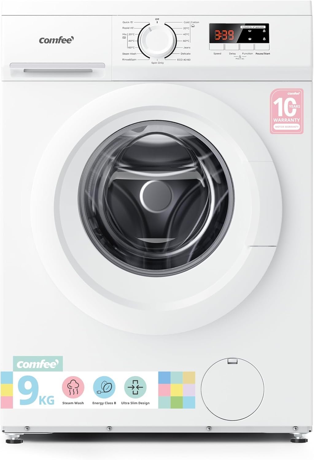 COMFEE CFE12EW90 9kg 1400rpm Washing Machine